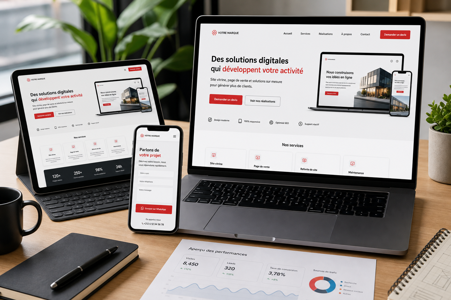 Création de sites web sur demande