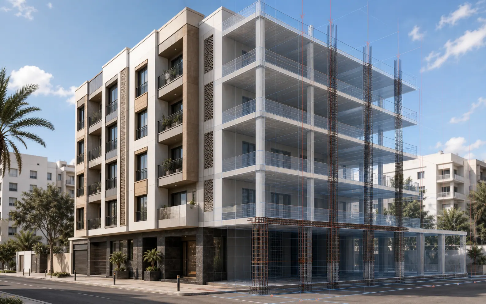 Immeuble R+4 à Casablanca