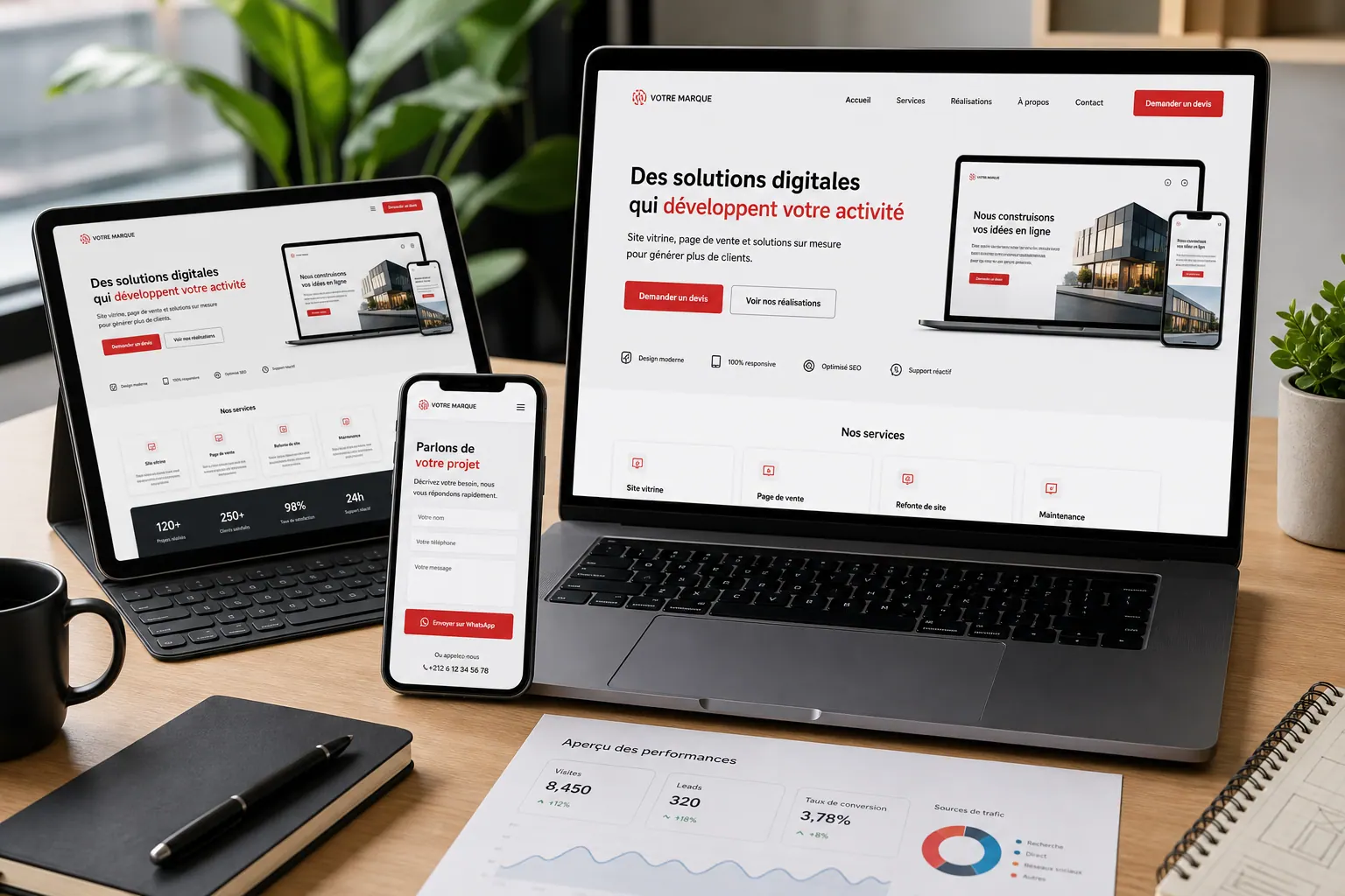 Création de sites web sur demande